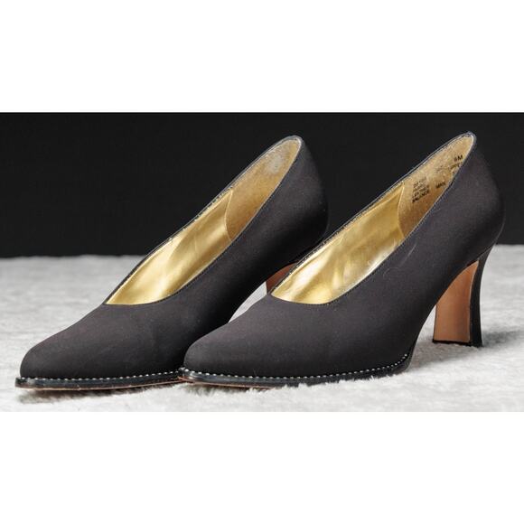 Apostrophe Vintage Piccolo Black Crystal Embellished Heels Womens Size 8 main image 4